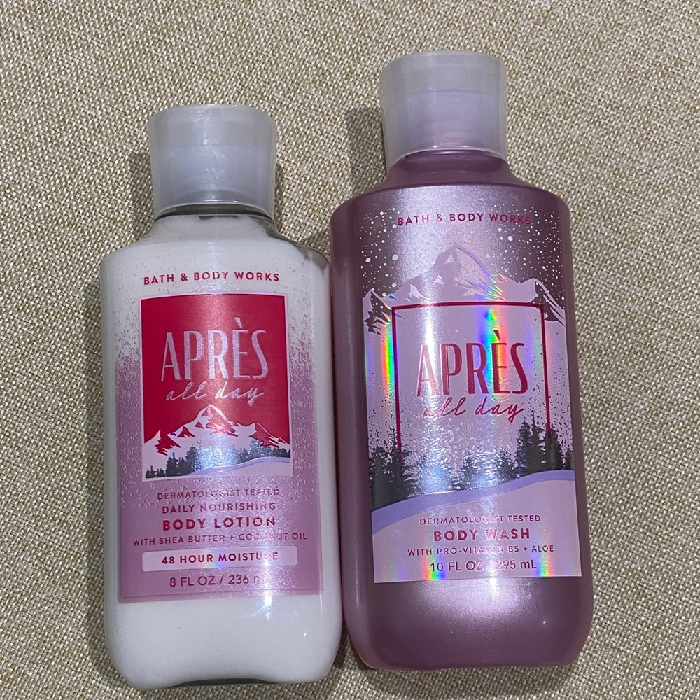 Bath & Body Works Après All Day Body Wash - Pink and White